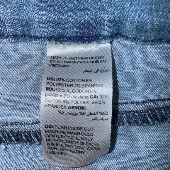 Chico's Blue Polka Dot Cropped Jeans - Picture 8 of 12